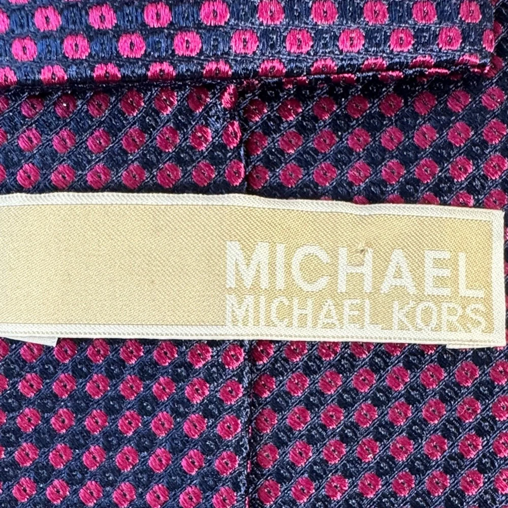 Michael Kors Rich Purple Patterned Tie